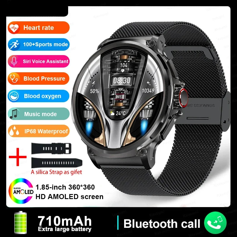 Xiaomi smartwatch da uomo Bluetooth Talk 1.85 "display Smartwatch 710 mah batteria grande 400 + quadrante smartwatch per Huawei