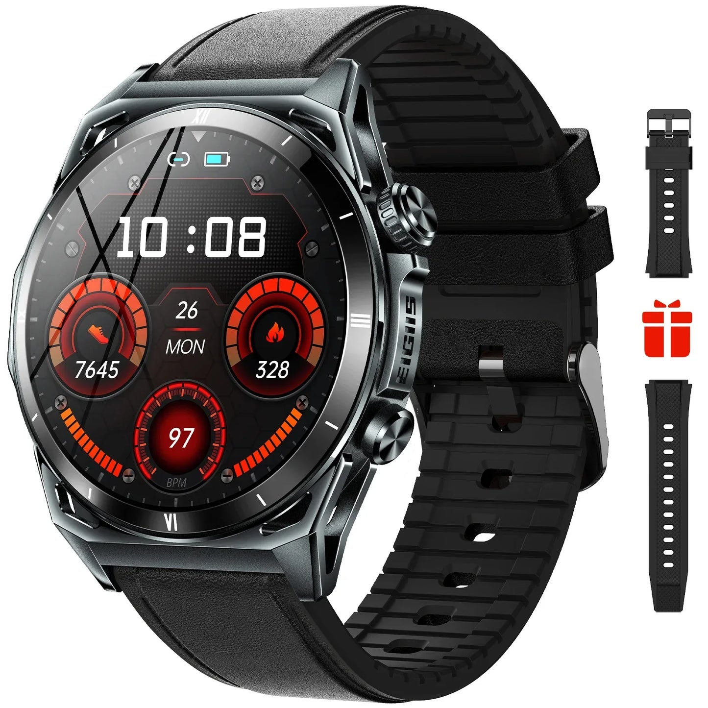 Xiaomi Smart Watch KE6 1.43" AMOLED Display Men Black Sports Watch KE Series Bluetooth Call Health Monitor IP68 Waterproof All