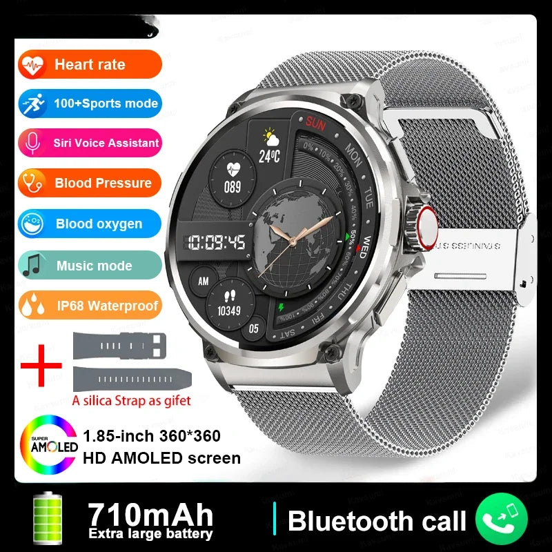 Xiaomi smartwatch da uomo Bluetooth Talk 1.85 "display Smartwatch 710 mah batteria grande 400 + quadrante smartwatch per Huawei