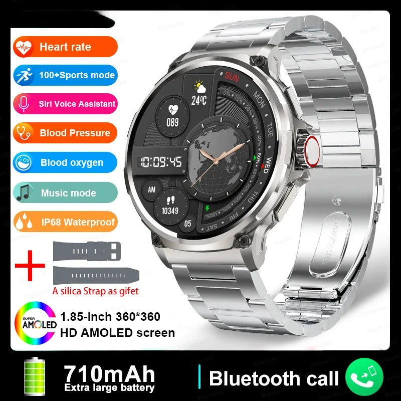 Xiaomi smartwatch da uomo Bluetooth Talk 1.85 "display Smartwatch 710 mah batteria grande 400 + quadrante smartwatch per Huawei