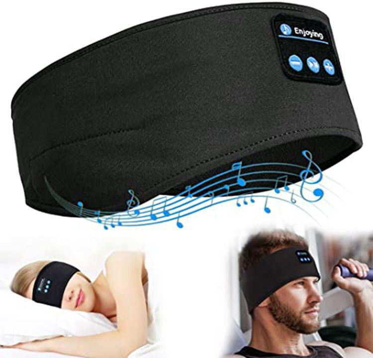 Wireless Bluetooth V5.0 Sports Headband With Music Call Stereo Shading Sleep Headband